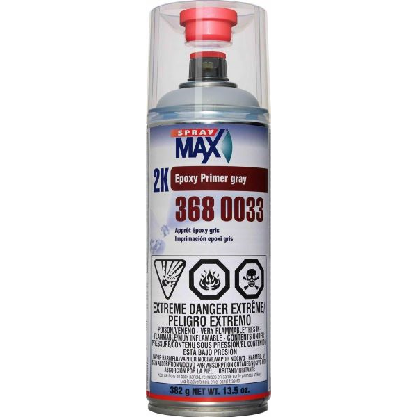 Automotive Spray Paint, 2K SprayMax Clear Coat 368 0061 & Primer